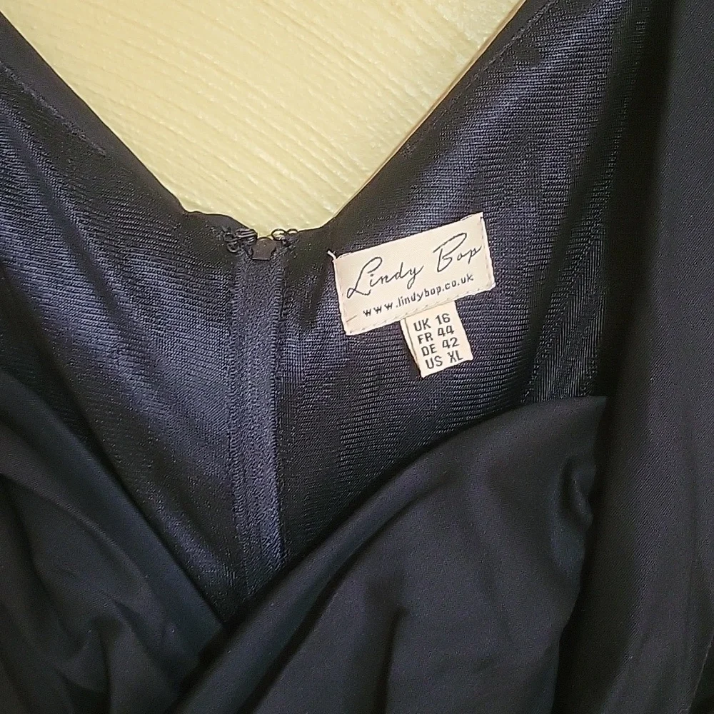 1950's retro Ophelia black swing dress, never worn - Picture 3 of 4